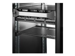 2-Pack 1U Server Rack Shelf, Vented, 44lb Capacity, 16" Deep (CABSHELF116V2PK)
