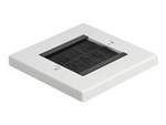 Cable Management Cover 86 x 86 mm with black Brush Strips