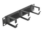 Cable Management Brush Strip with 3 hooks