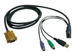 10ft USB / PS2 Cable Kit for KVM Switch B020-U08 / U16 10'